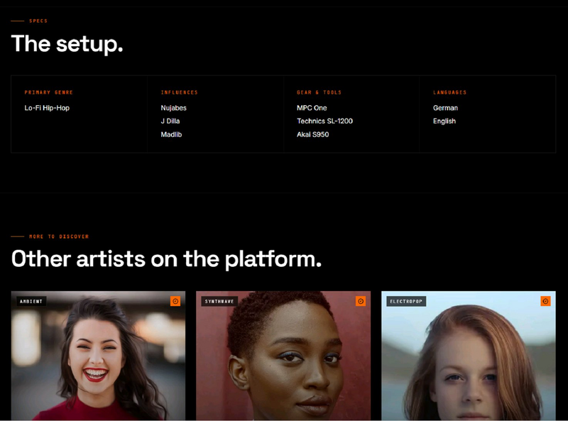 Sonder Setcard — Setup, Gear-Liste und verwandte Artists